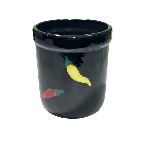 Style Eyes By Baum Bros Chili Pepper Kitchen Tool Organizer Caddy Canister - Picture 3 of 7